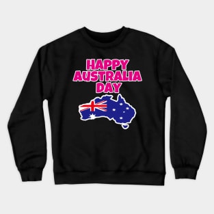 Australia Day - Happy Australia Day Crewneck Sweatshirt